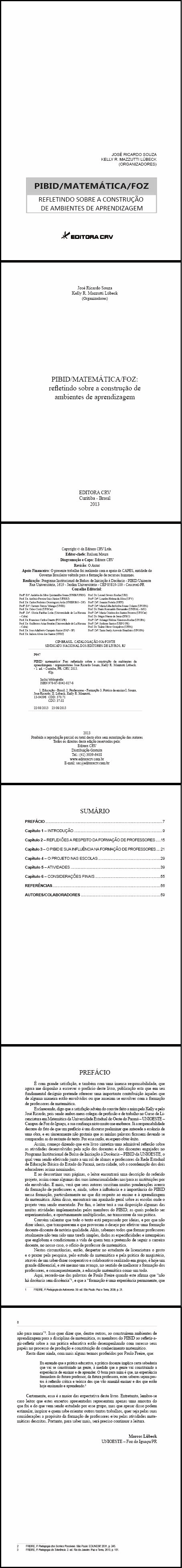 PIBID/MATEMÁTICA/FOZ:<br>refletindo sobre a construção de ambientes de aprendizagem